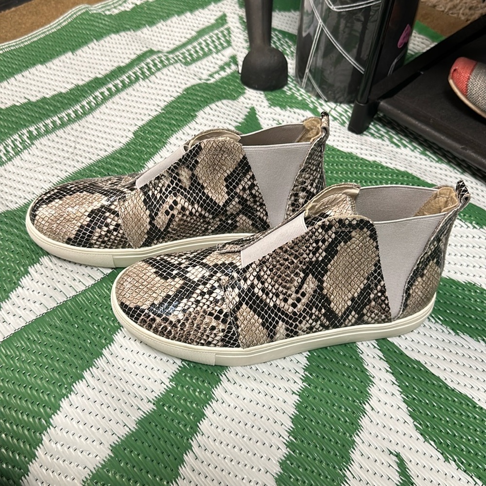 Coconuts by Matisse Snake skin slip on sneakers
